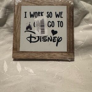 Disney Themed Wooden Sign - NEW